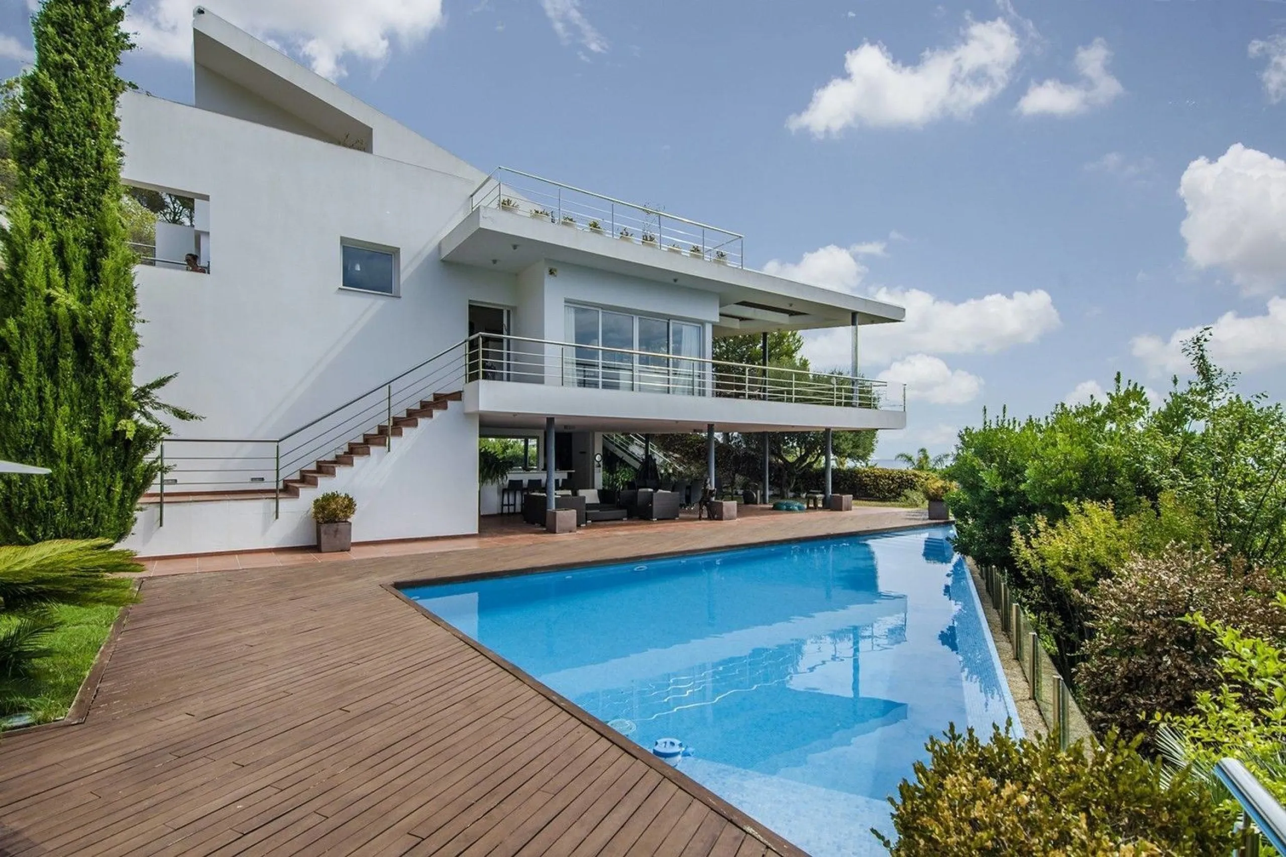 Contemporary Villa with Sea Views Next to Golf Terramar in Sitges, Barcelona