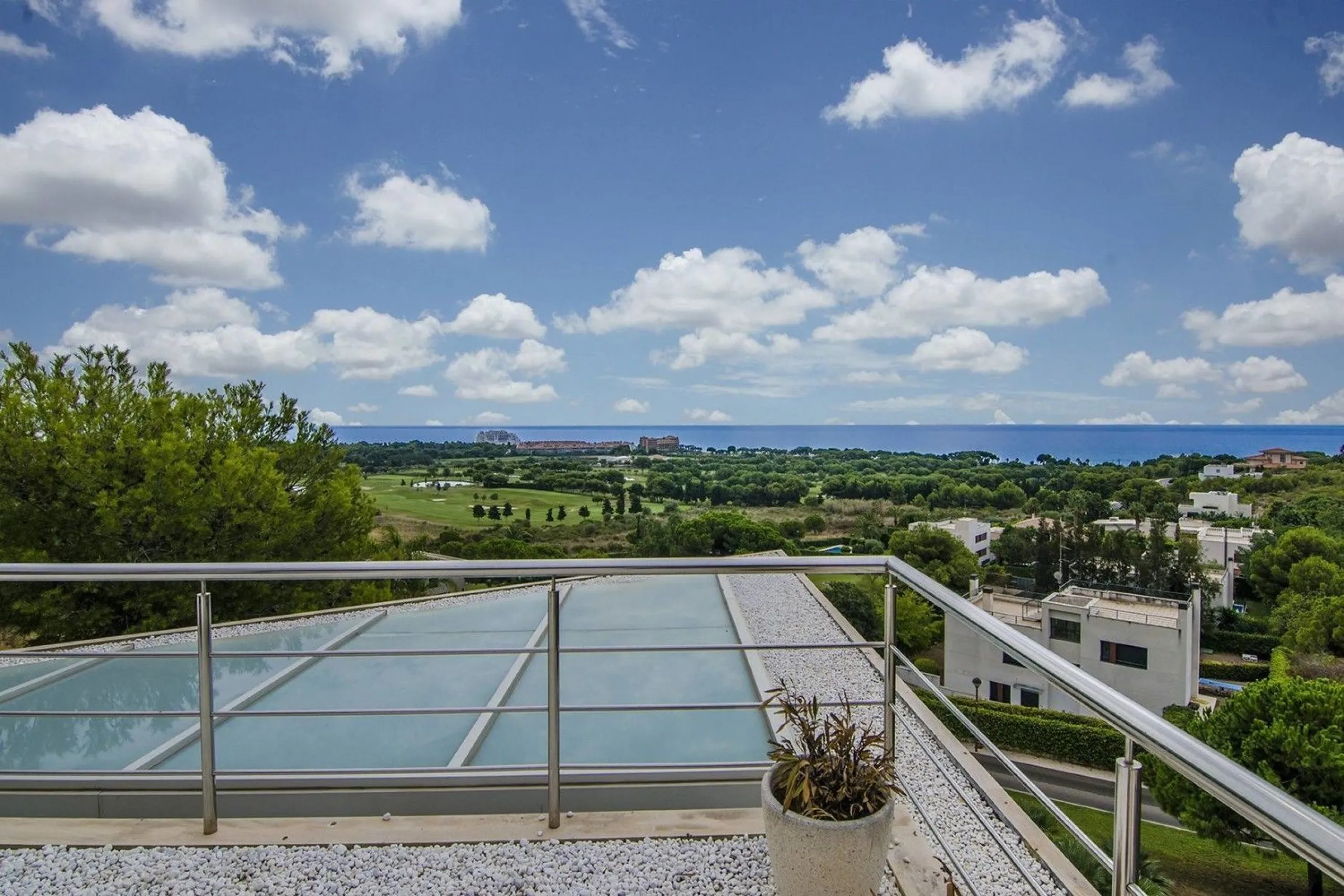 Contemporary Villa with Sea Views Next to Golf Terramar in Sitges, Barcelona