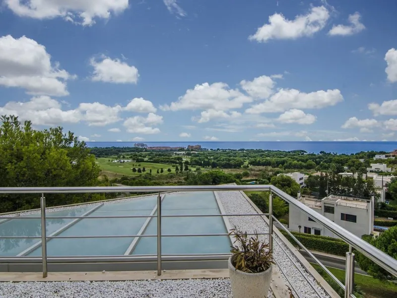 Contemporary Villa with Sea Views Next to Golf Terramar in Sitges, Barcelona