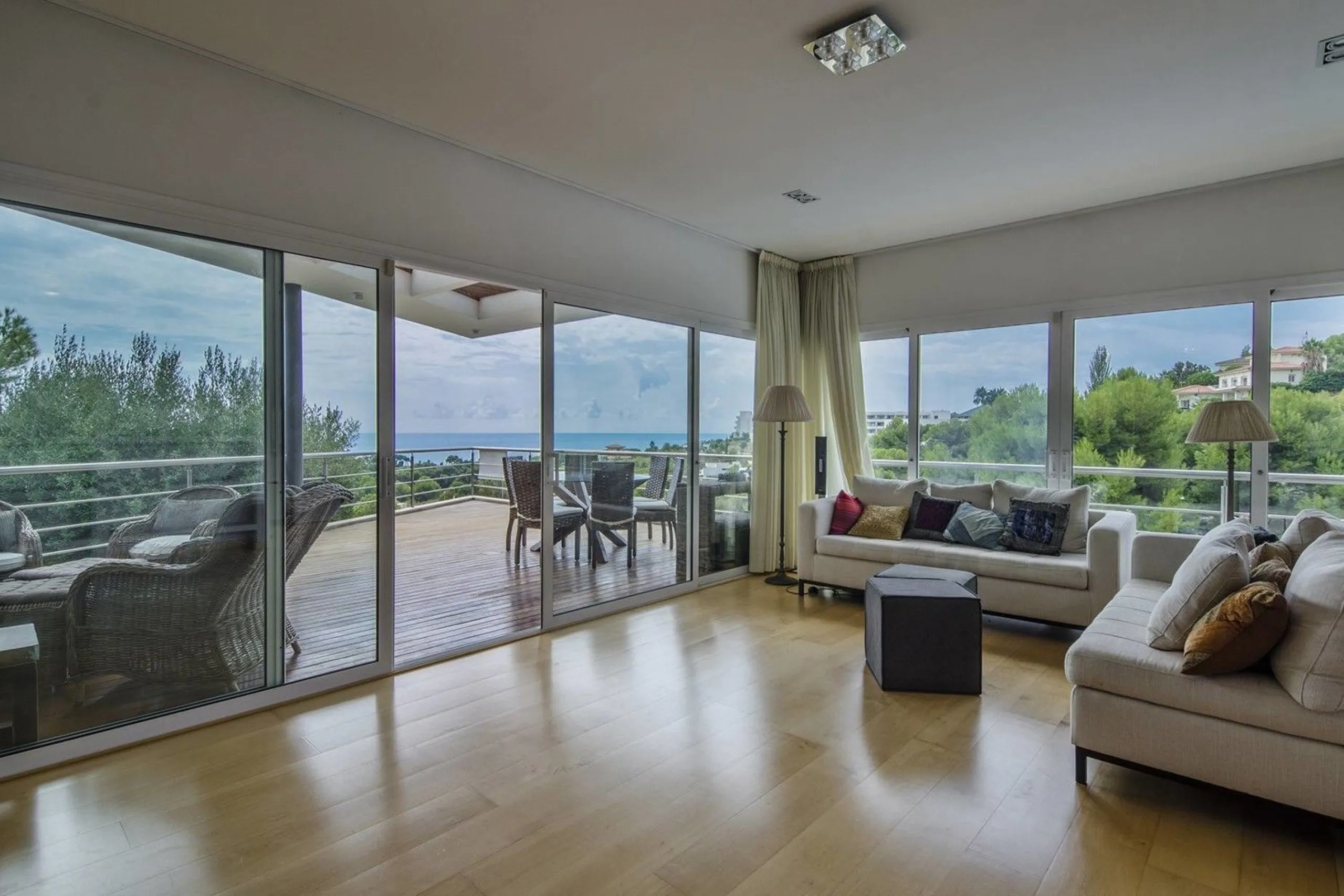 Contemporary Villa with Sea Views Next to Golf Terramar in Sitges, Barcelona