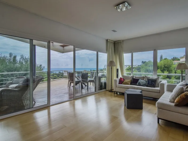 Contemporary Villa with Sea Views Next to Golf Terramar in Sitges, Barcelona