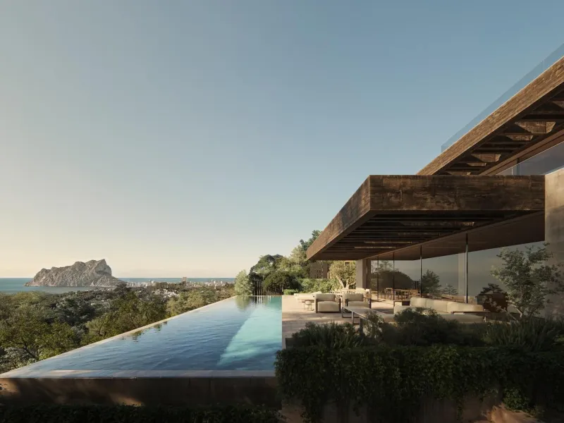 Exclusive modern design villa with sea views