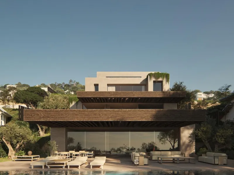 Exclusive modern design villa with sea views