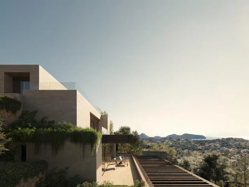 Exclusive modern design villa with sea views
