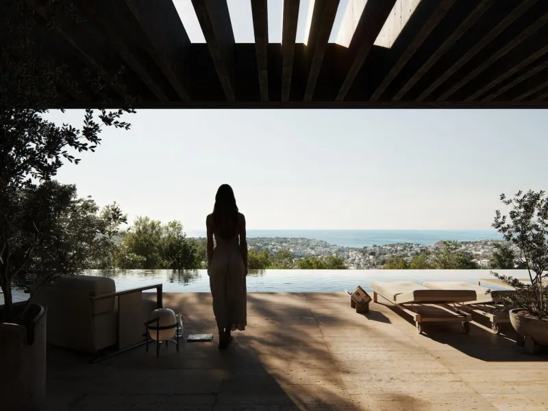 Exclusive modern design villa with sea views