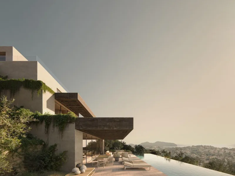 Exclusive modern design villa with sea views