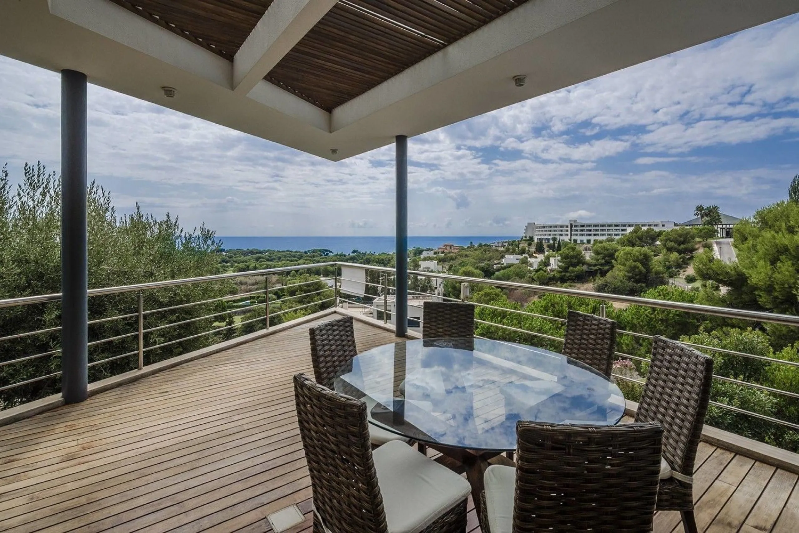 Contemporary Villa with Sea Views Next to Golf Terramar in Sitges, Barcelona