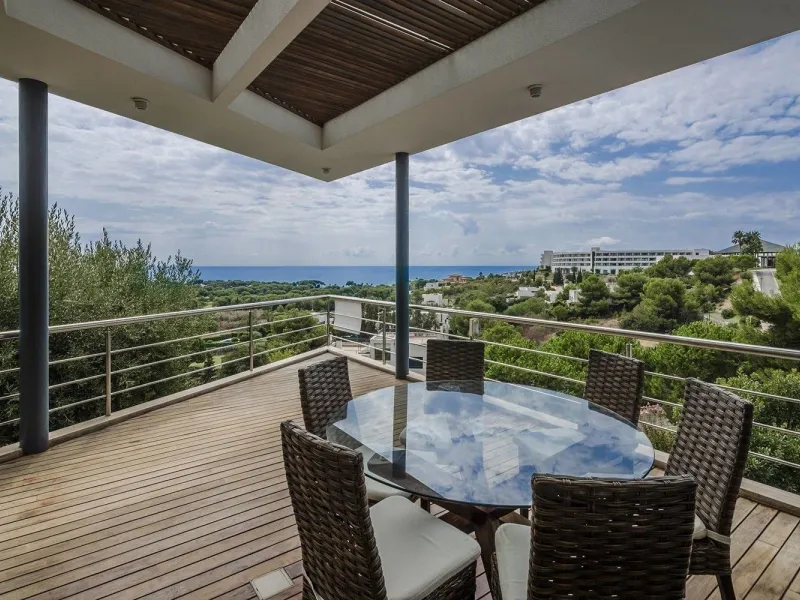 Contemporary Villa with Sea Views Next to Golf Terramar in Sitges, Barcelona