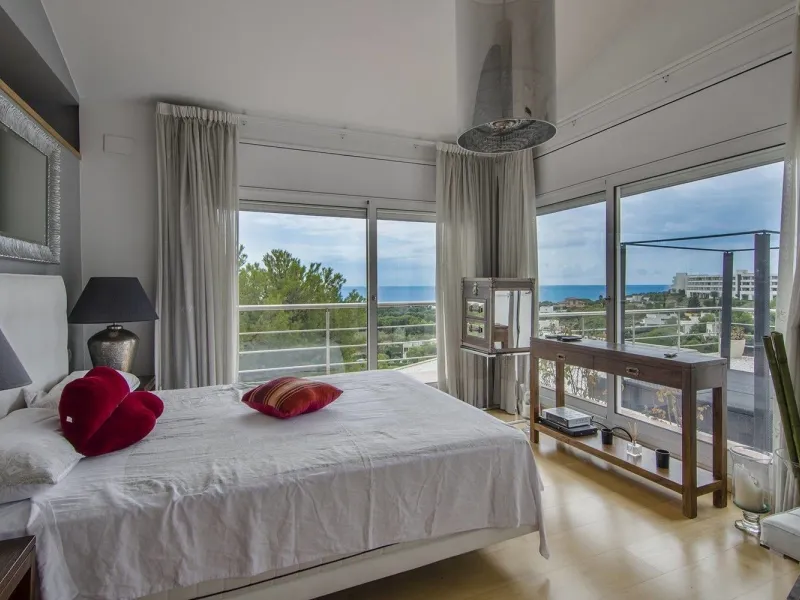 Contemporary Villa with Sea Views Next to Golf Terramar in Sitges, Barcelona
