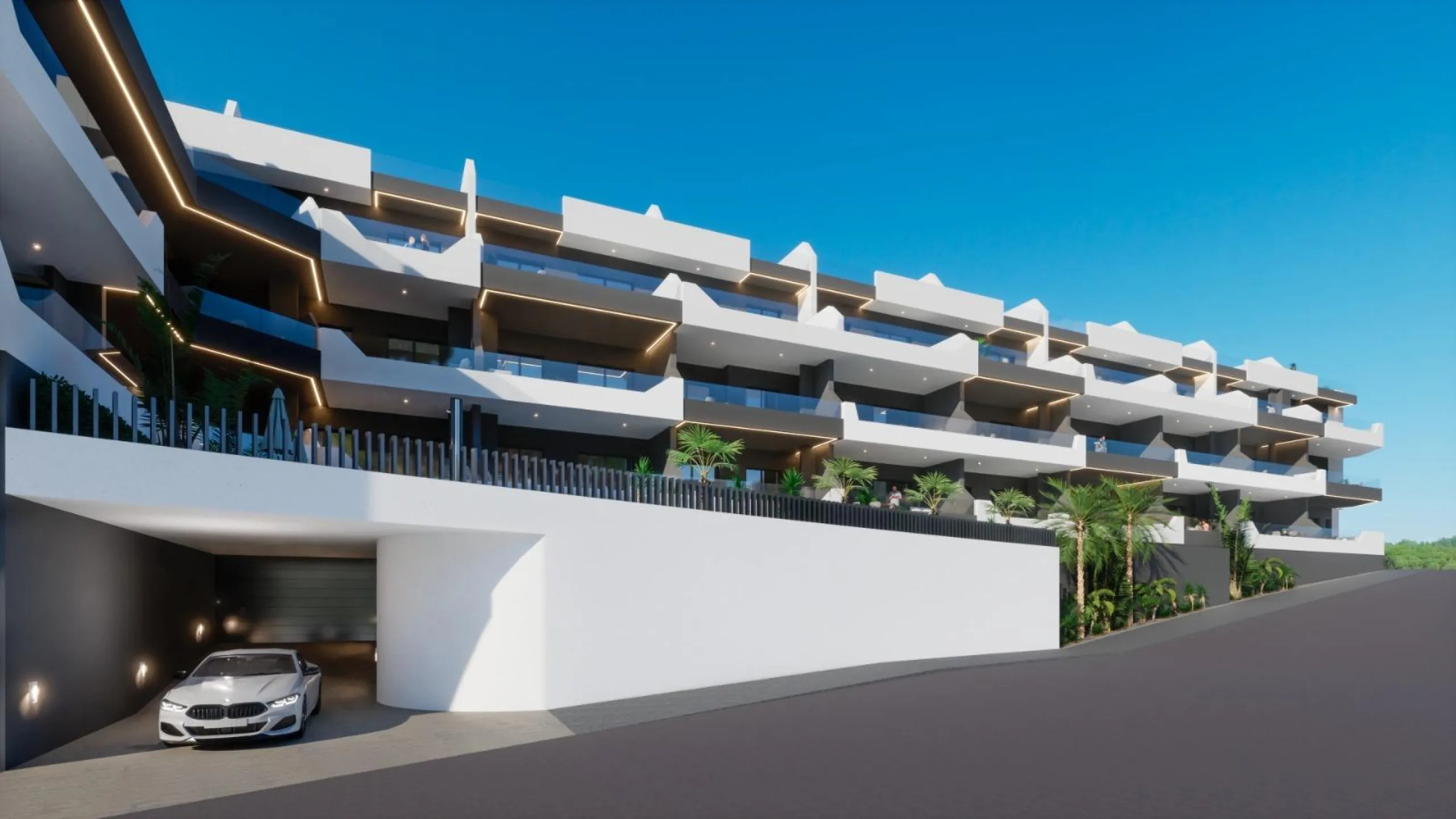 OBRA NUEVA. RESIDENCIAL PRIVADA EN BENIJOFAR. 2 DORM. 2 BAÑOS. TERRAZA 16 M2. PISCINA.