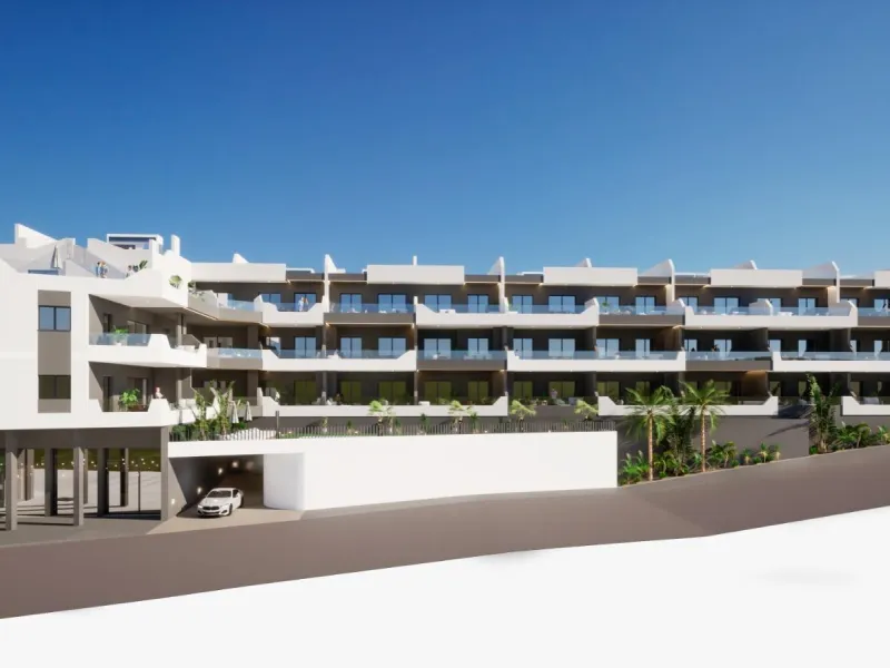 OBRA NUEVA. RESIDENCIAL PRIVADA EN BENIJOFAR. 2 DORM. 2 BAÑOS. TERRAZA 16 M2. PISCINA.