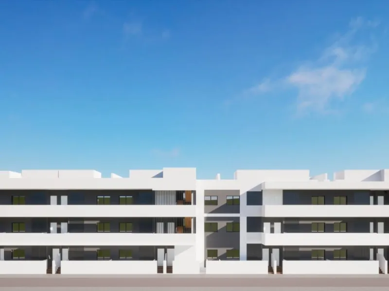OBRA NUEVA. RESIDENCIAL PRIVADA EN BENIJOFAR. 2 DORM. 2 BAÑOS. TERRAZA 16 M2. PISCINA.