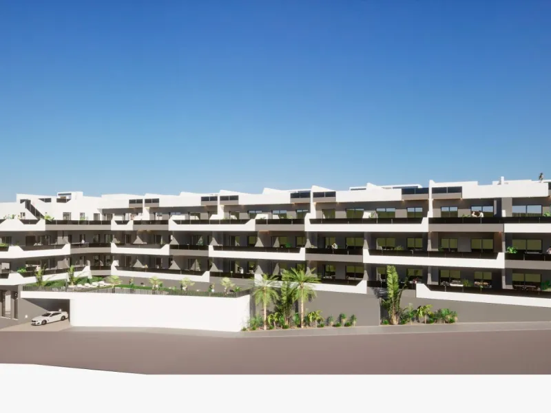 OBRA NUEVA. RESIDENCIAL PRIVADA EN BENIJOFAR. 2 DORM. 2 BAÑOS. TERRAZA 16 M2. PISCINA.