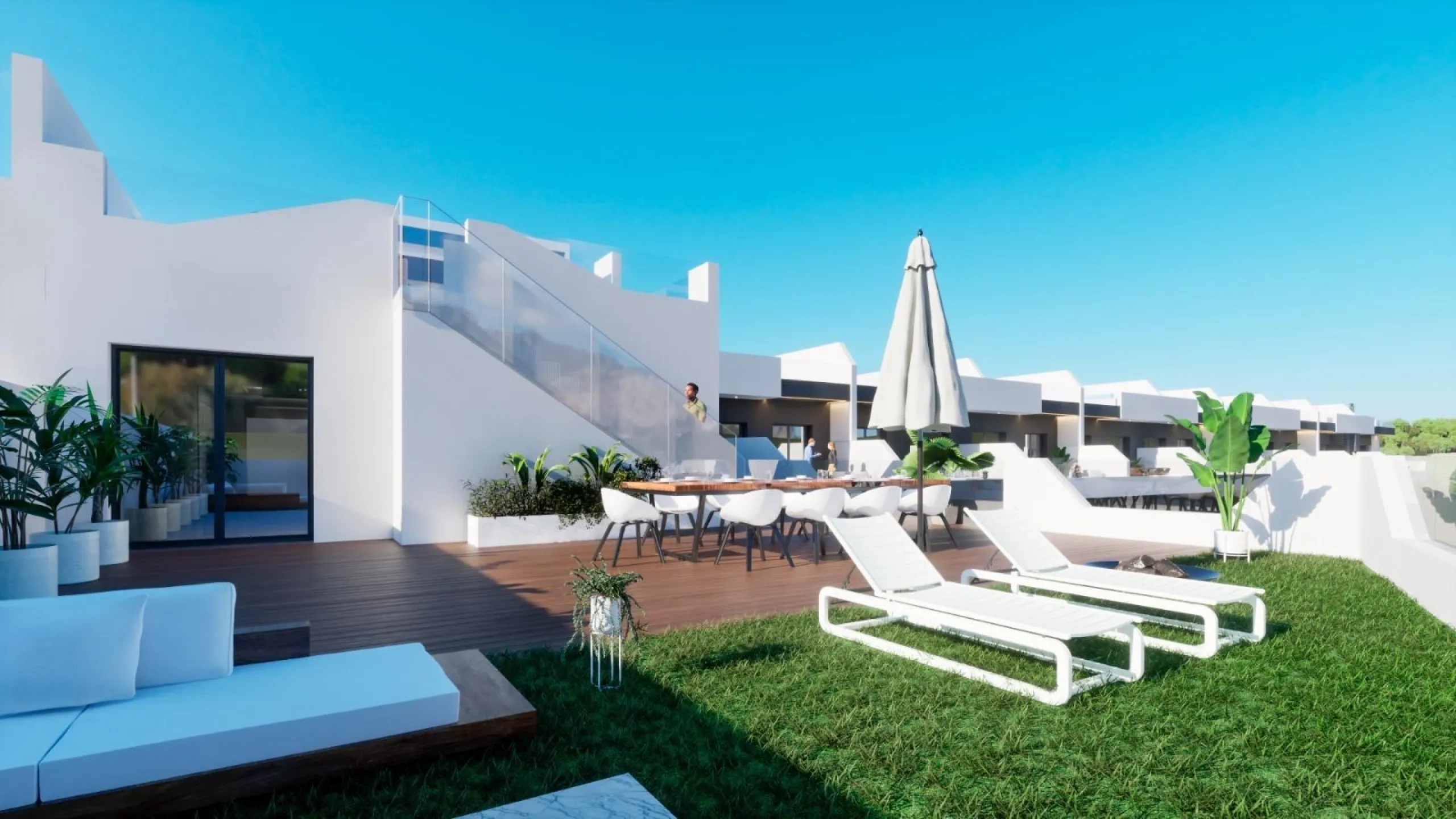 OBRA NUEVA. RESIDENCIAL PRIVADA EN BENIJOFAR. 2 DORM. 2 BAÑOS. TERRAZA 16 M2. PISCINA.