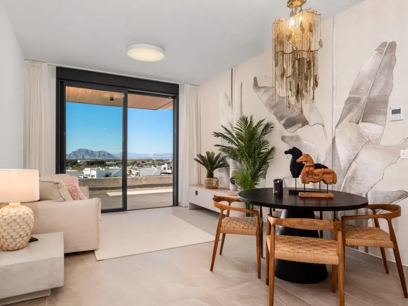 OBRA NUEVA. RESIDENCIAL PRIVADA EN BENIJOFAR. 2 DORM. 2 BAÑOS. TERRAZA 16 M2. PISCINA.