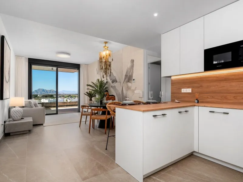OBRA NUEVA. RESIDENCIAL PRIVADA EN BENIJOFAR. 2 DORM. 2 BAÑOS. TERRAZA 16 M2. PISCINA.