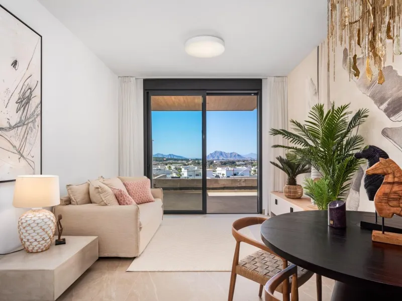 OBRA NUEVA. RESIDENCIAL PRIVADA EN BENIJOFAR. 2 DORM. 2 BAÑOS. TERRAZA 16 M2. PISCINA.