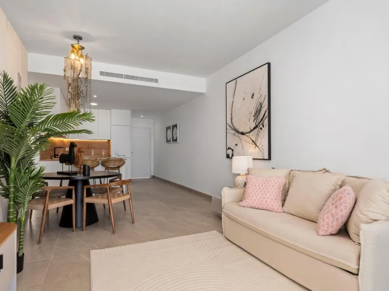 OBRA NUEVA. RESIDENCIAL PRIVADA EN BENIJOFAR. 2 DORM. 2 BAÑOS. TERRAZA 16 M2. PISCINA.
