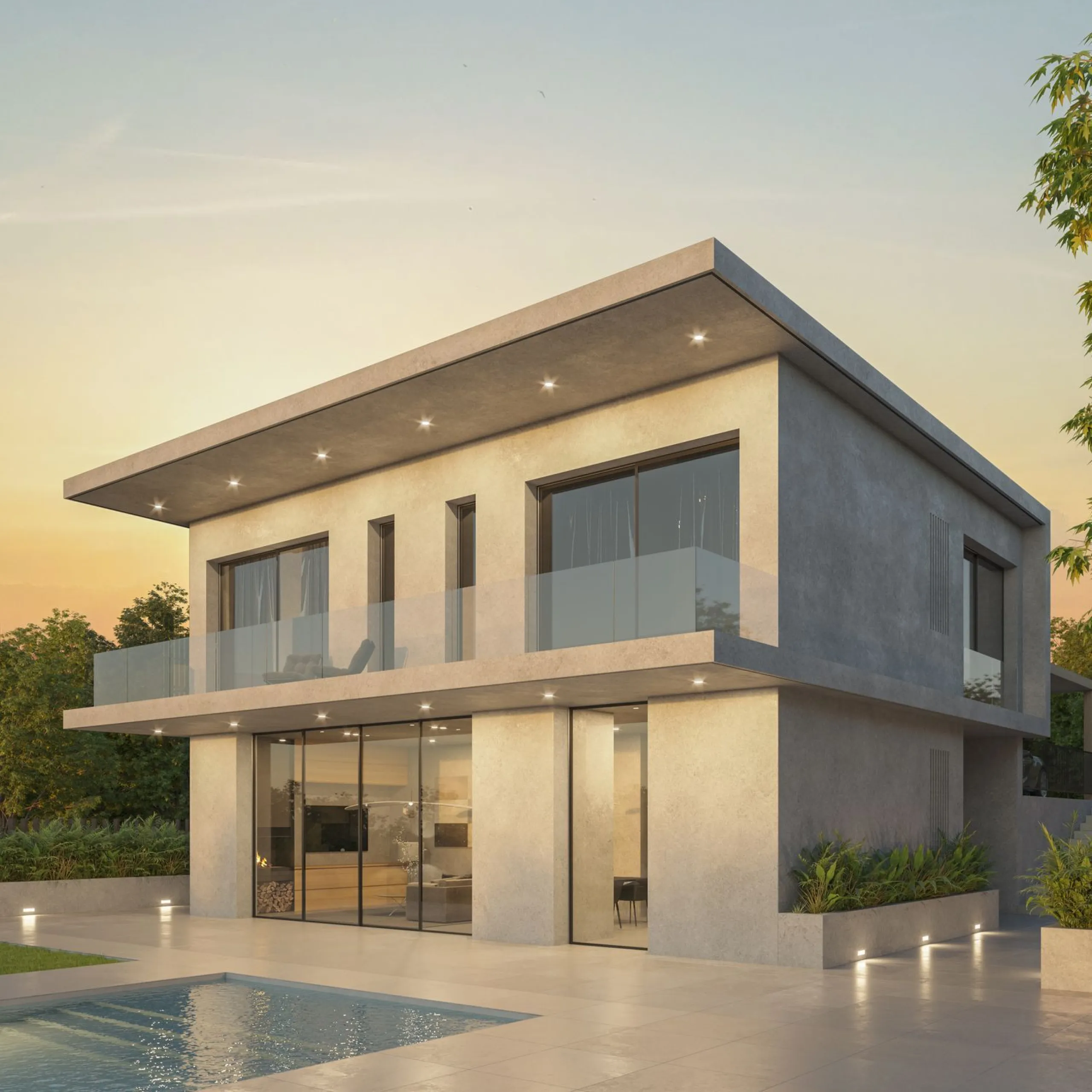 New Build Modern Villa with Pool and Sea Views in La Plana, Sitges