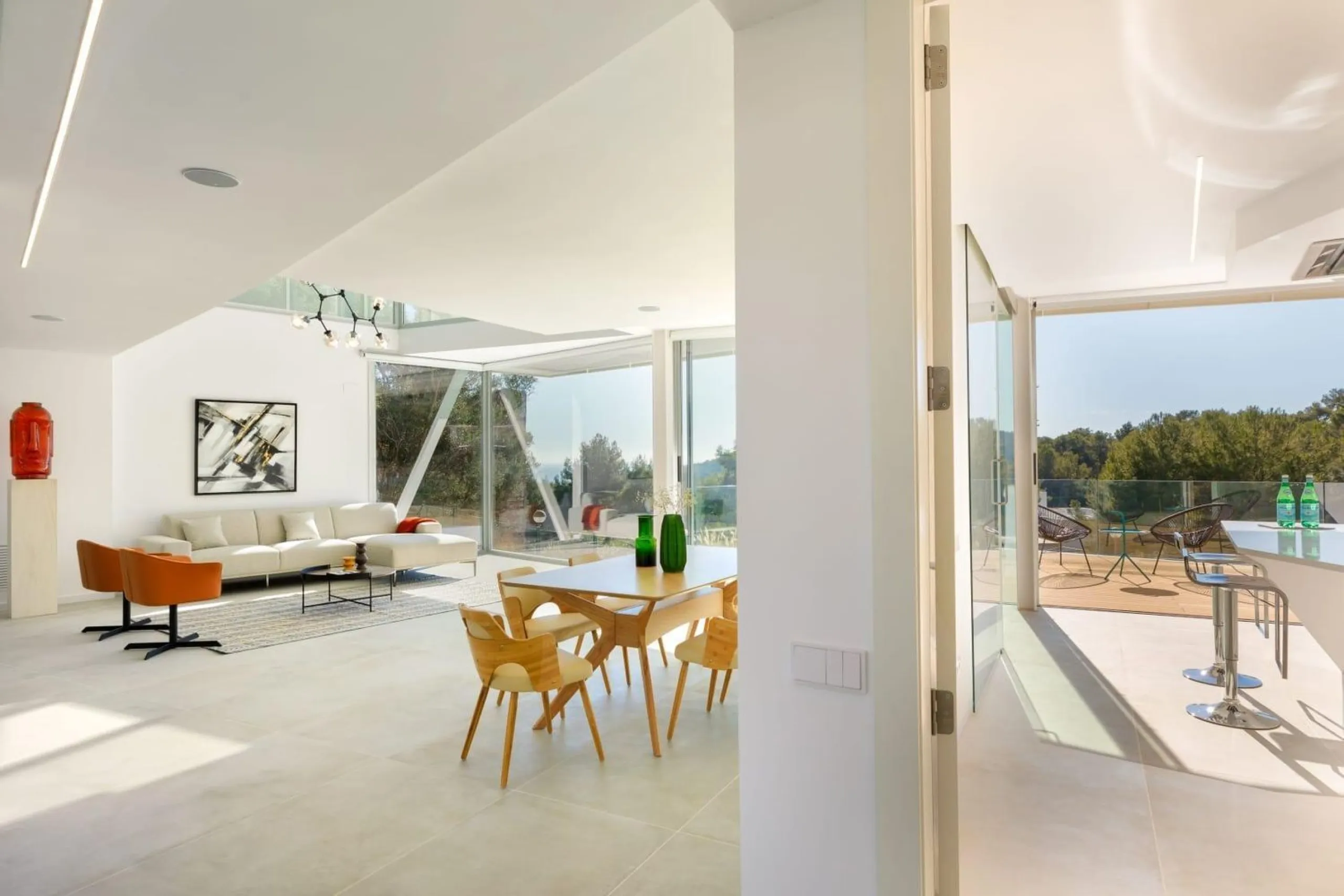 Modern Villa with Sea Views and Pool in Can Girona, Sitges