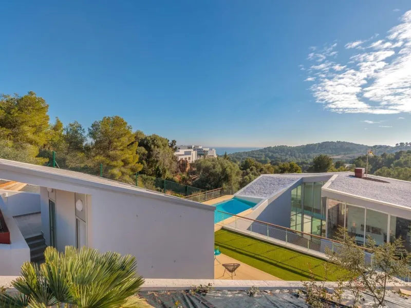 Modern Villa with Sea Views and Pool in Can Girona, Sitges