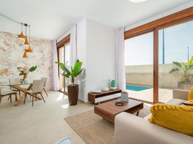 OBRA NUEVA EN VERA PLAYA. ALMERIA. VILLAS ESTRELLA. 244M2 DE PARCELA. 3 DORM. 2 BAÑOS. 90M2 DE CASA.
