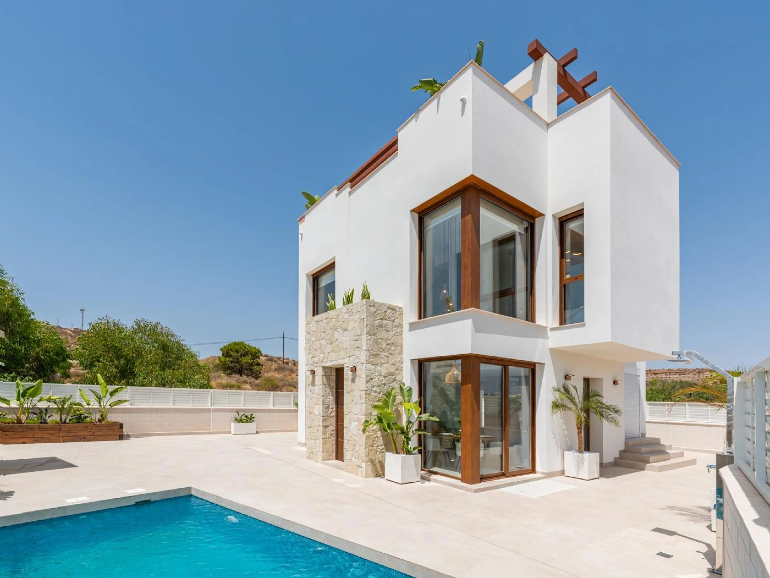 OBRA NUEVA EN VERA PLAYA. VILLAS LAGUNA AZUL. 230M2 PARCELA. 3 DORM. 3 BAÑOS.