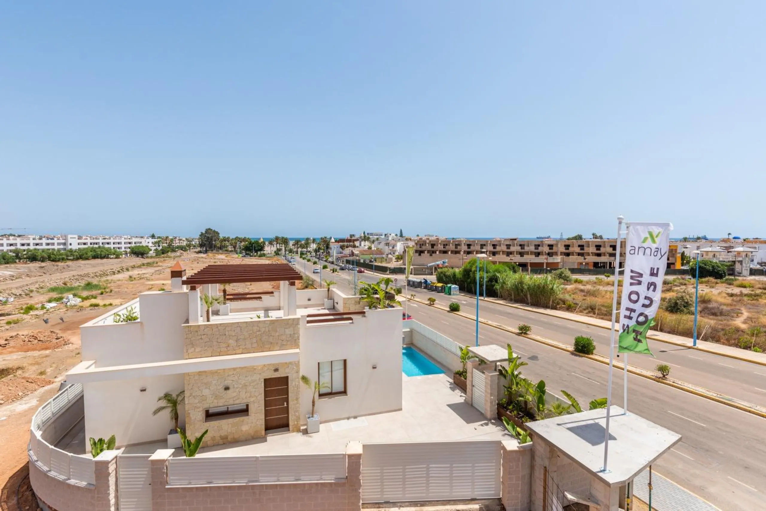 OBRA NUEVA EN VERA PLAYA. VILLAS LAGUNA AZUL. 230M2 PARCELA. 3 DORM. 3 BAÑOS.