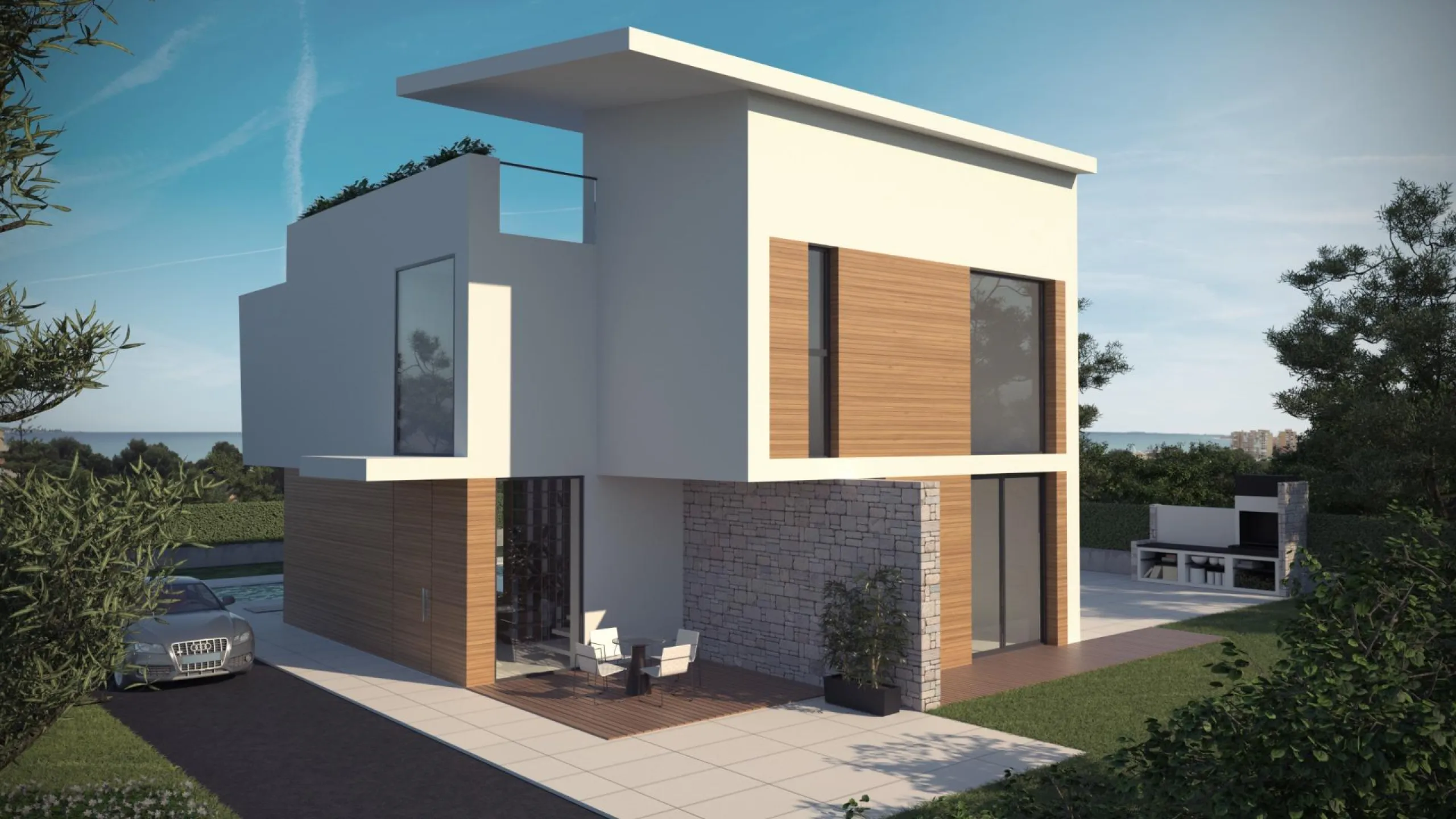 OBRA NUEVA EN ORUHUELA COSTA. VILLAS DE LUJO (GRETA) 370M2 DE CASA. 4 DORM. PLAYA A 350 METROS.