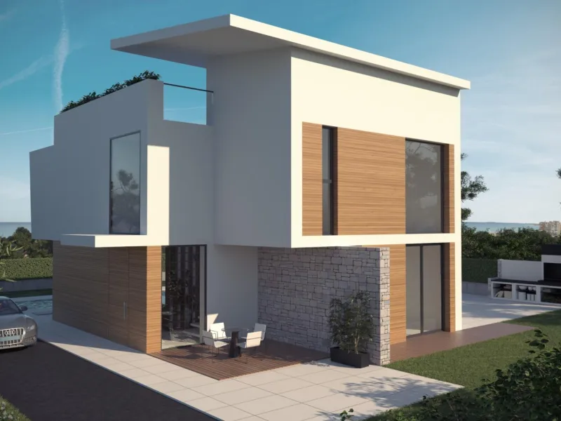 OBRA NUEVA EN ORUHUELA COSTA. VILLAS DE LUJO (GRETA) 370M2 DE CASA. 4 DORM. PLAYA A 350 METROS.