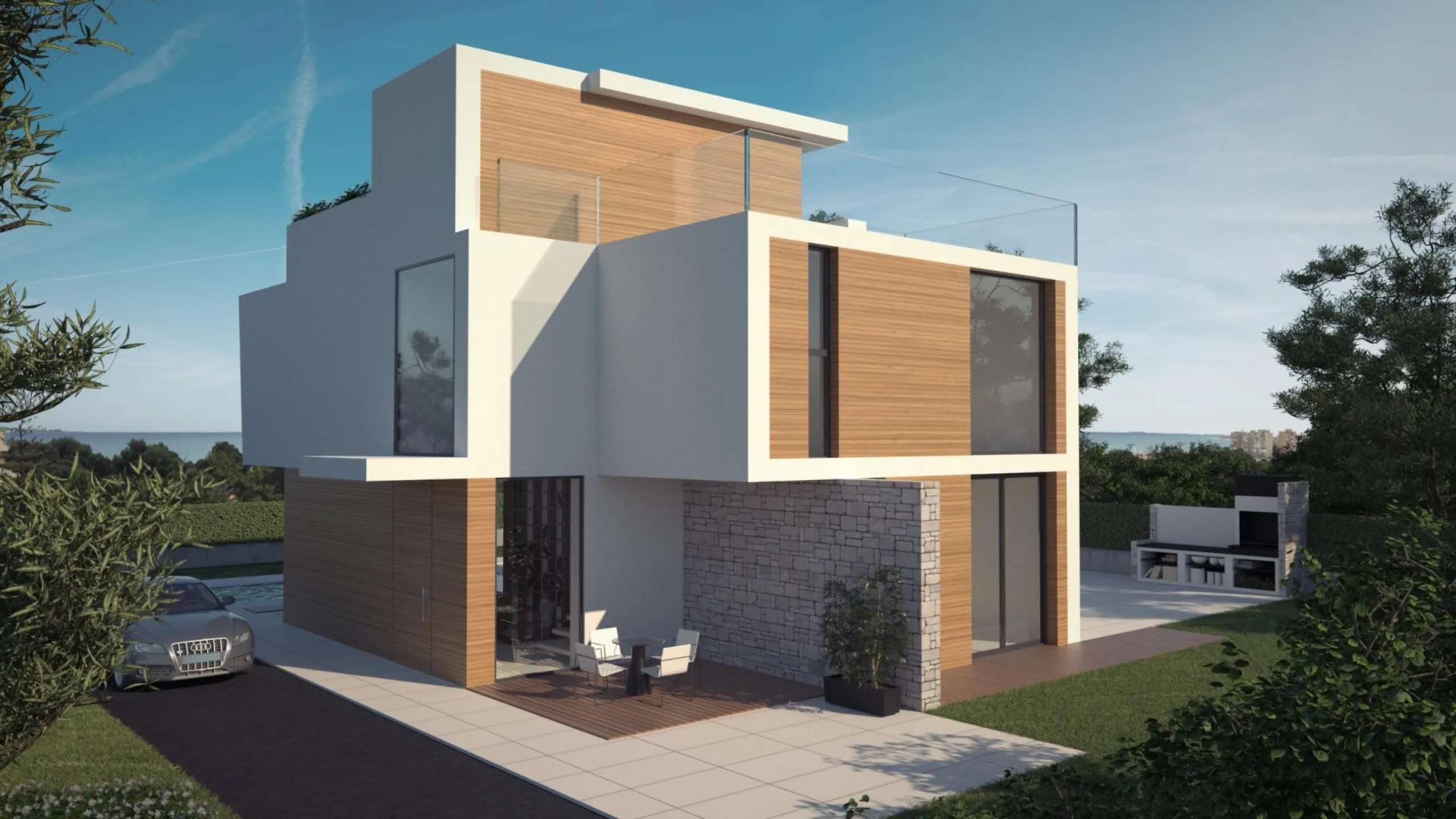 OBRA NUEVA EN ORUHUELA COSTA. VILLAS DE LUJO (GRETA) 370M2 DE CASA. 4 DORM. PLAYA A 350 METROS.