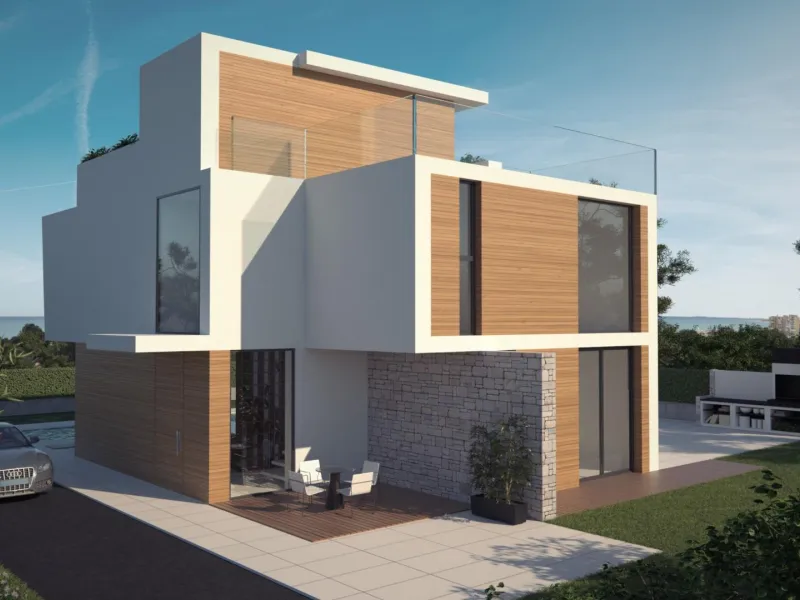 OBRA NUEVA EN ORUHUELA COSTA. VILLAS DE LUJO (GRETA) 370M2 DE CASA. 4 DORM. PLAYA A 350 METROS.