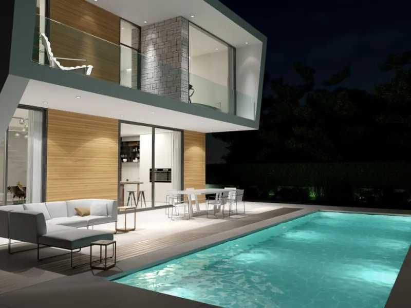 OBRA NUEVA EN ORUHUELA COSTA. VILLAS DE LUJO (GRETA) 370M2 DE CASA. 4 DORM. PLAYA A 350 METROS.