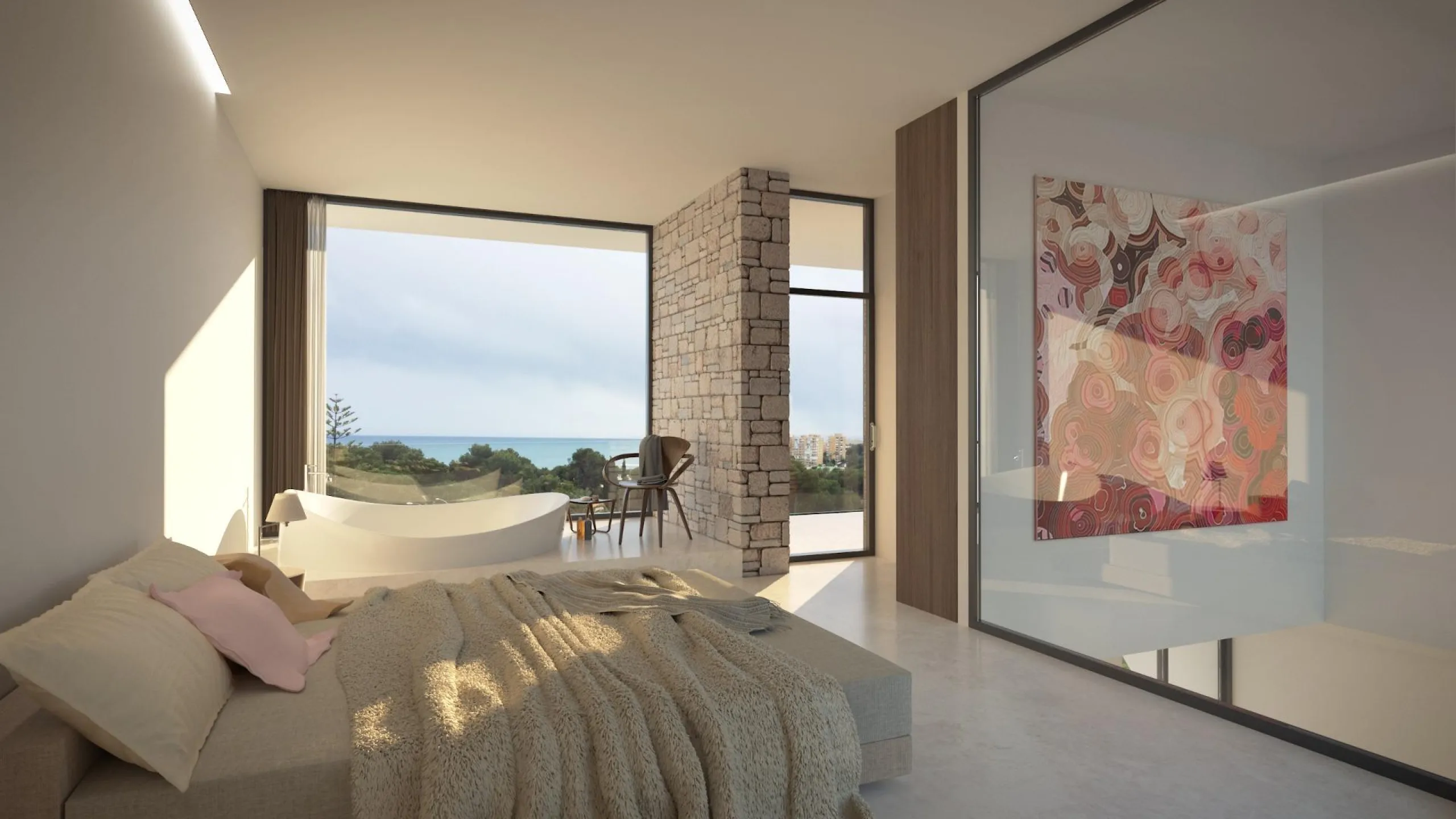 OBRA NUEVA EN ORUHUELA COSTA. VILLAS DE LUJO (GRETA) 370M2 DE CASA. 4 DORM. PLAYA A 350 METROS.