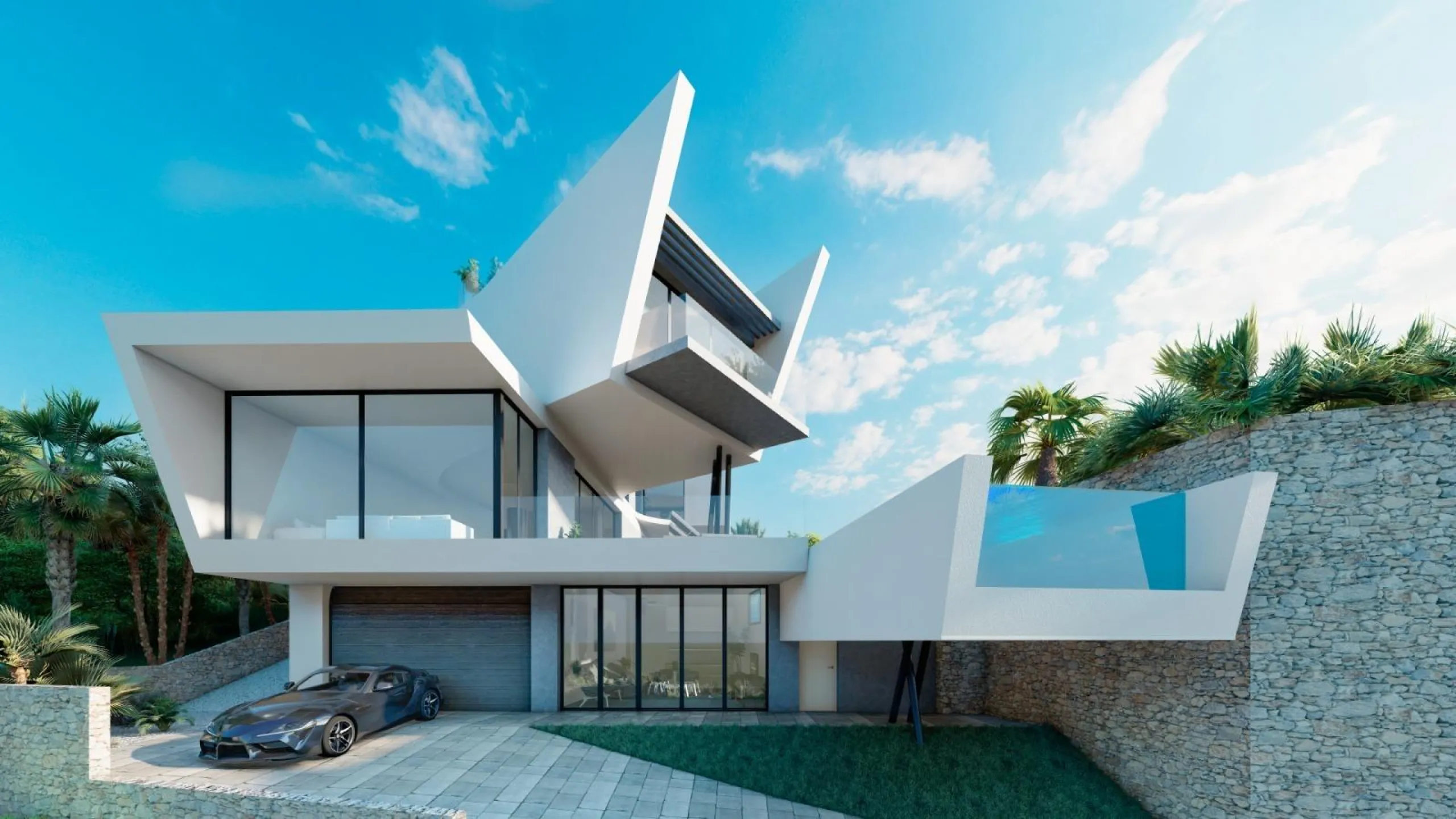 OBRA NUEVA. VILLA DE LUJO EN ORIHUELA COSTA. 5 DORM. 5 BAÑOS. 550M2 DE PARCELA.
