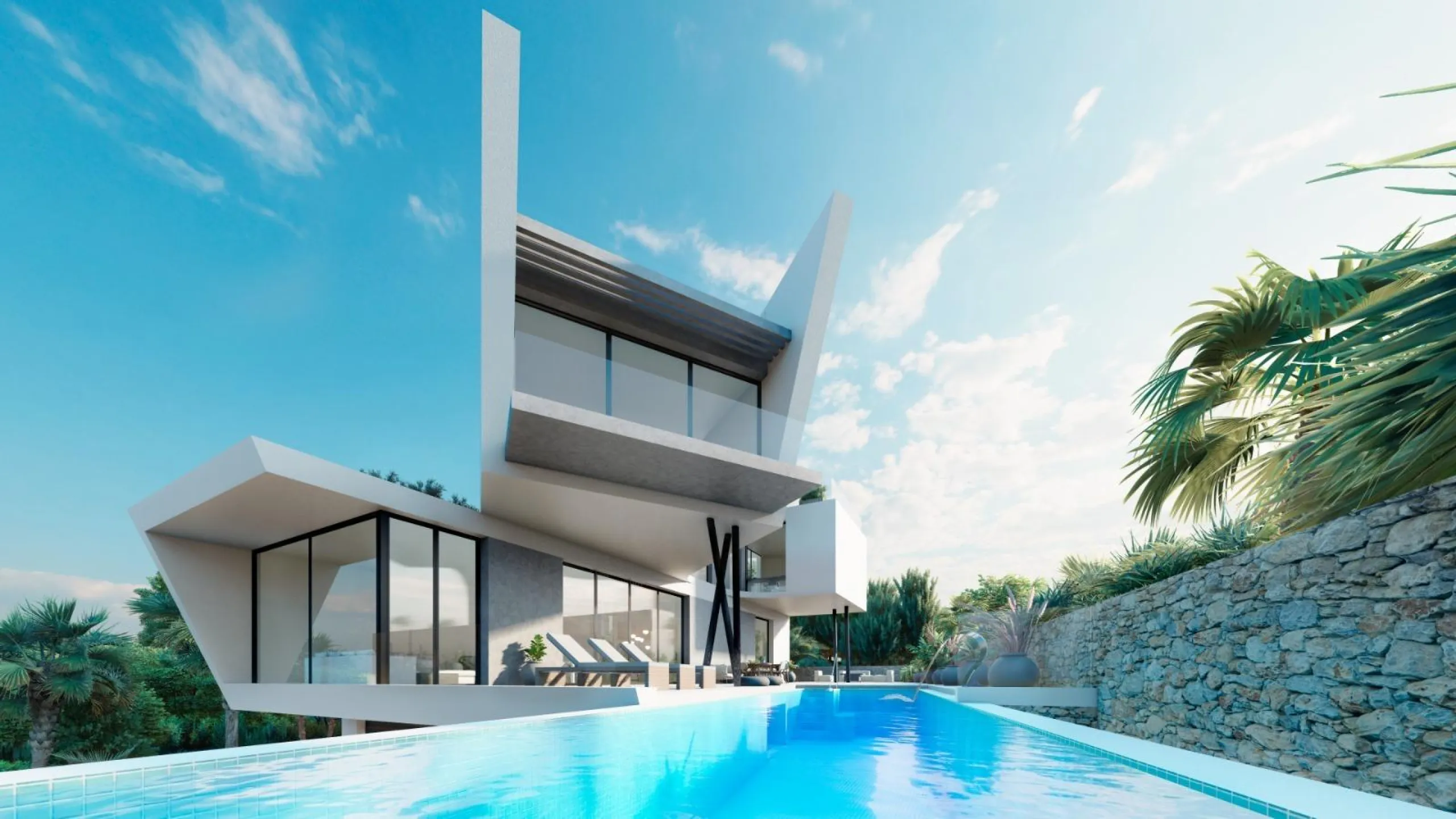 OBRA NUEVA. VILLA DE LUJO EN ORIHUELA COSTA. 5 DORM. 5 BAÑOS. 550M2 DE PARCELA.
