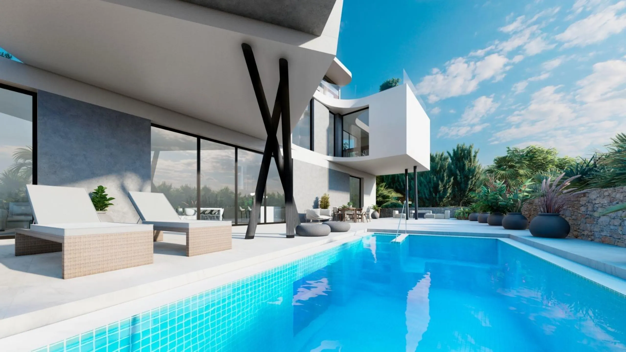 OBRA NUEVA. VILLA DE LUJO EN ORIHUELA COSTA. 5 DORM. 5 BAÑOS. 550M2 DE PARCELA.