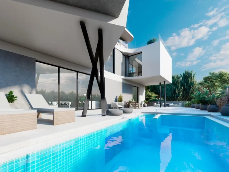 OBRA NUEVA. VILLA DE LUJO EN ORIHUELA COSTA. 5 DORM. 5 BAÑOS. 550M2 DE PARCELA.