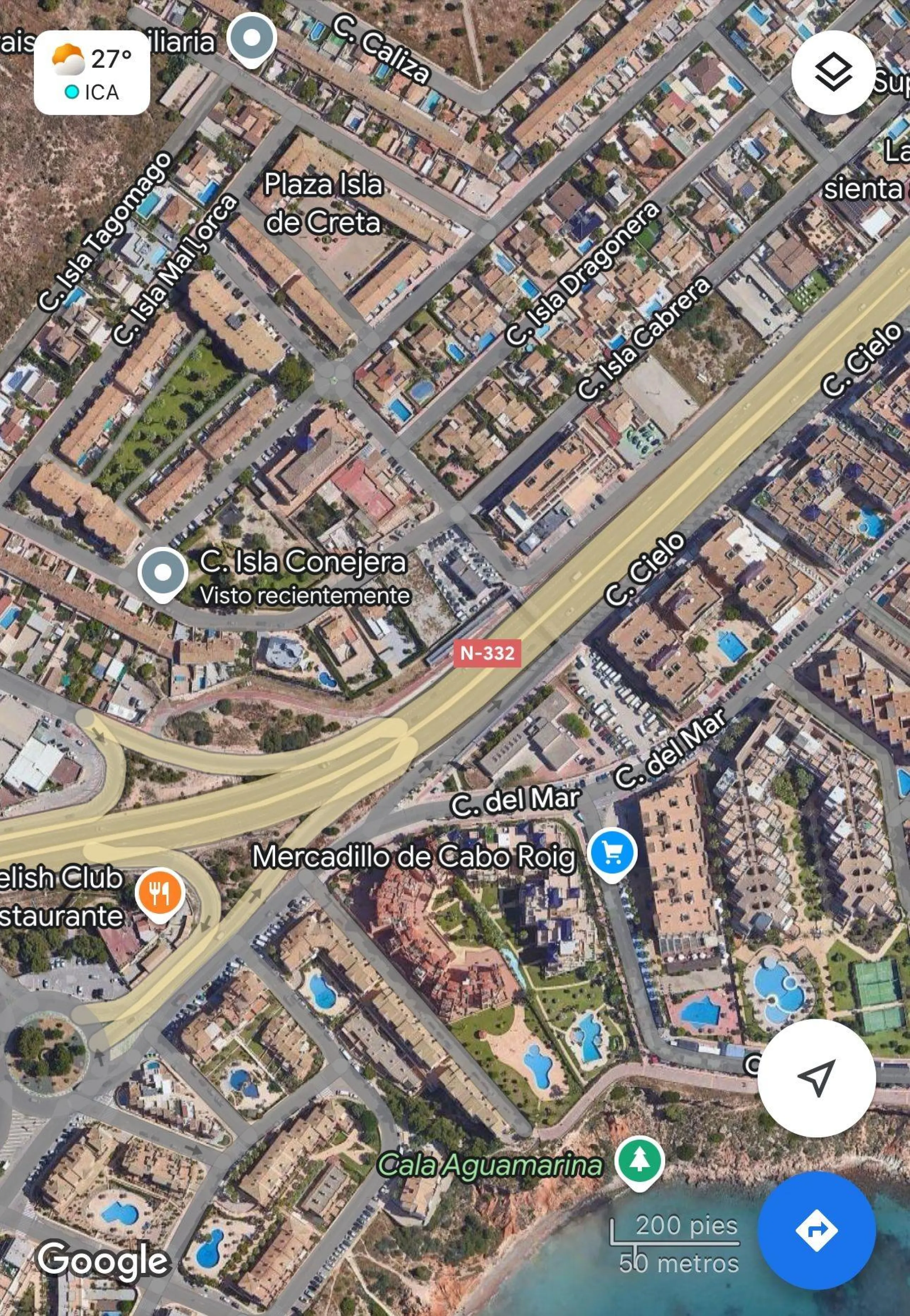 PARCELA 1000 M2 EN ORIHUELA COSTA. A 350 METROS DEL MAR.
