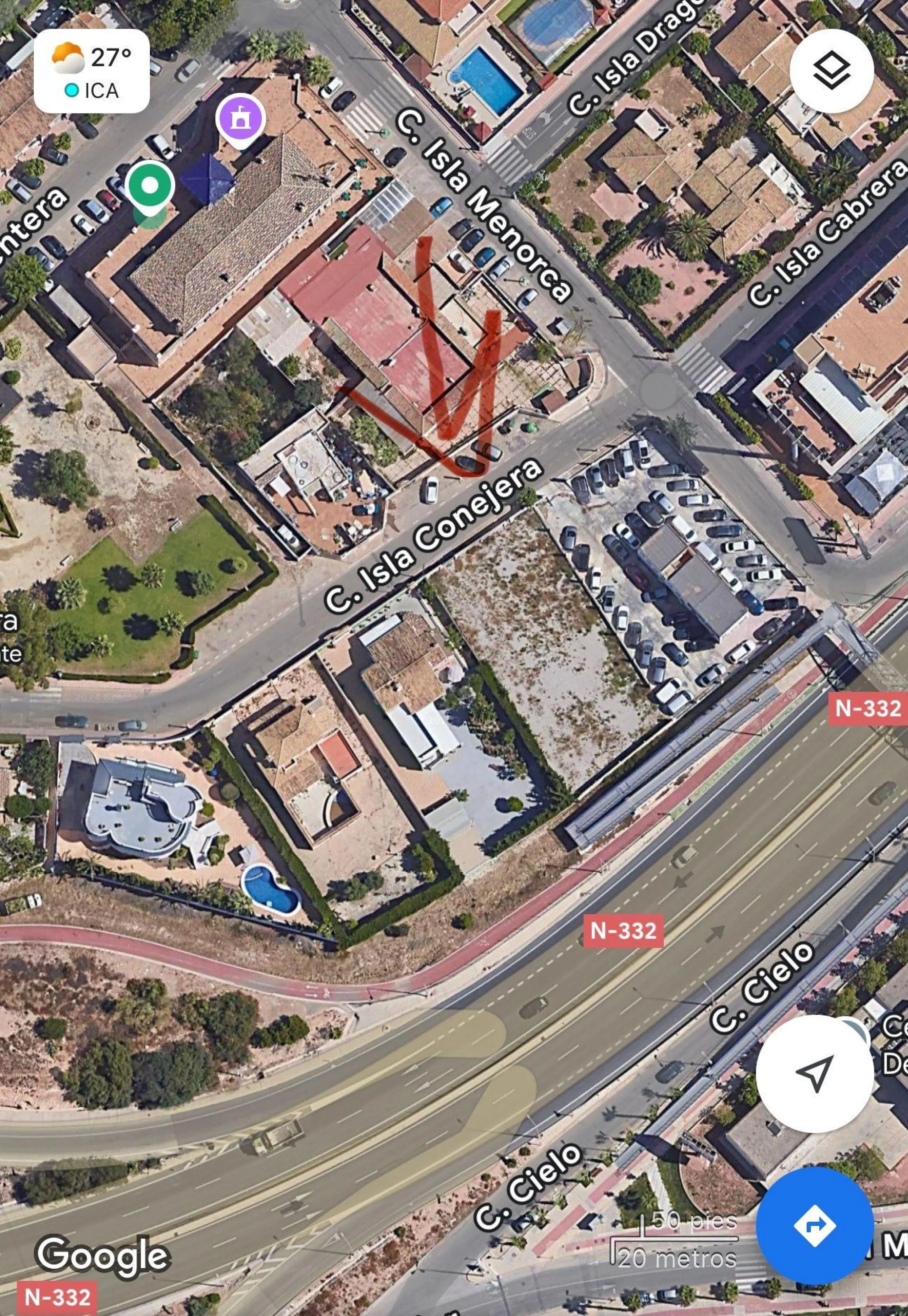 PARCELA 1000 M2 EN ORIHUELA COSTA. A 350 METROS DEL MAR.