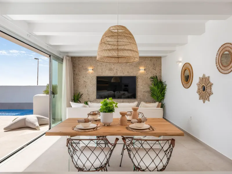 OBRA NUEVA EN DOLORES. VILLAS DE LUJO (SANTORINI) 3 DORM. 2 BAÑOS. PARCELA 260 M2. GARAJE+PISCINA.