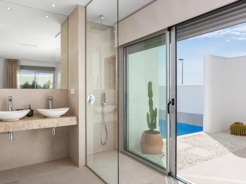 OBRA NUEVA EN DOLORES. VILLAS DE LUJO (SANTORINI) 3 DORM. 2 BAÑOS. PARCELA 260 M2. GARAJE+PISCINA.