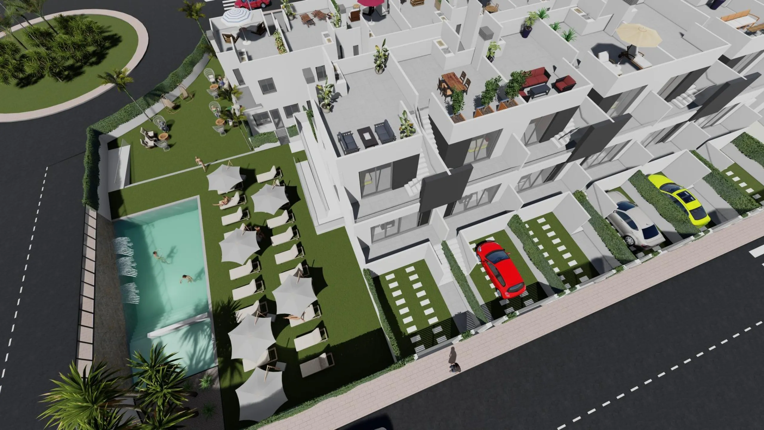 OBRA NUEVA! ADOSADOS EN COX. 3 DORM. 2 BAÑOS. SOLARIUM 33 M2. TERRAZA 36 M2.GARAJE+TRASTERO. PISCINA