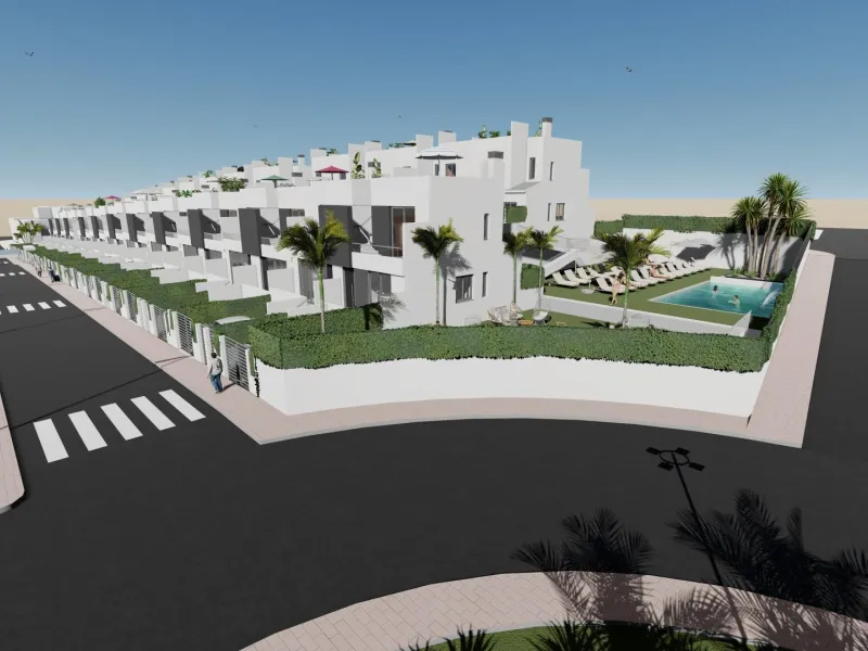 OBRA NUEVA! ADOSADOS EN COX. 3 DORM. 2 BAÑOS. SOLARIUM 33 M2. TERRAZA 36 M2.GARAJE+TRASTERO. PISCINA