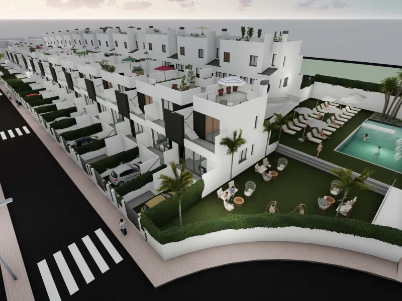 OBRA NUEVA! ADOSADOS EN COX. 3 DORM. 2 BAÑOS. SOLARIUM 33 M2. TERRAZA 36 M2.GARAJE+TRASTERO. PISCINA