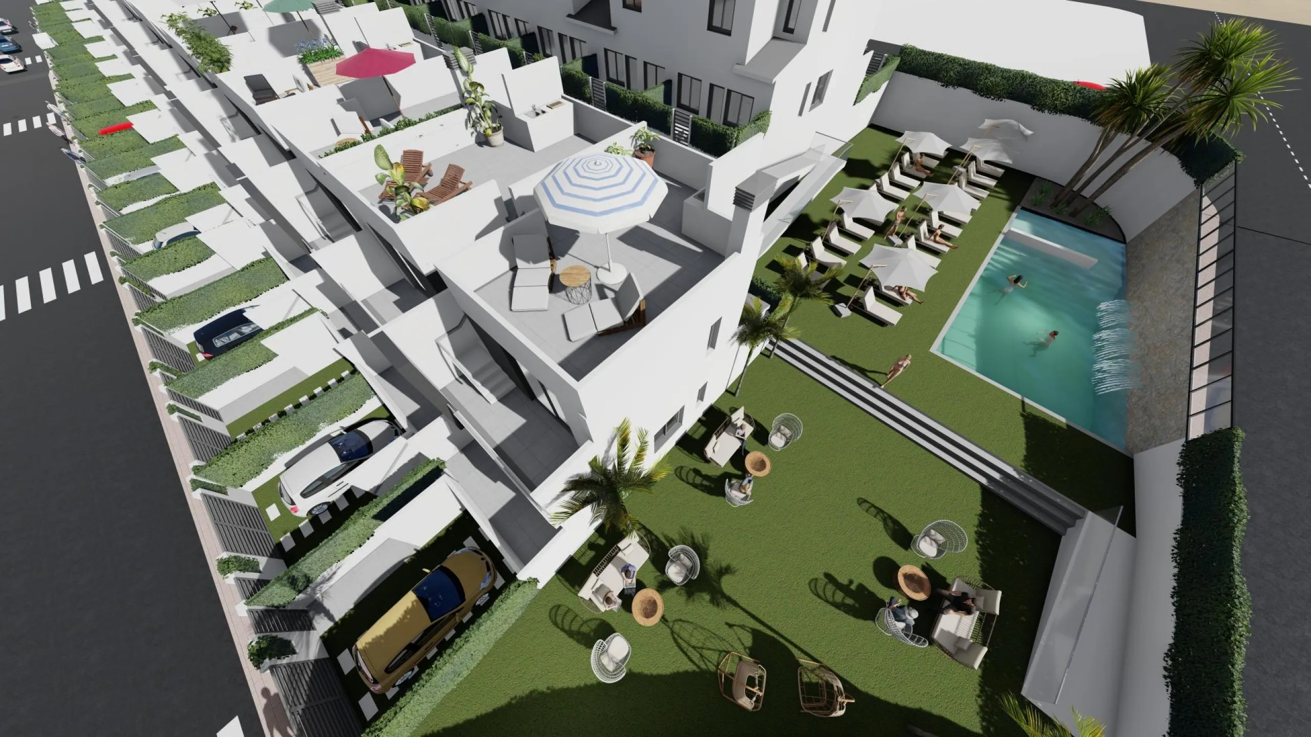 OBRA NUEVA! ADOSADOS EN COX. 3 DORM. 2 BAÑOS. SOLARIUM 33 M2. TERRAZA 36 M2.GARAJE+TRASTERO. PISCINA