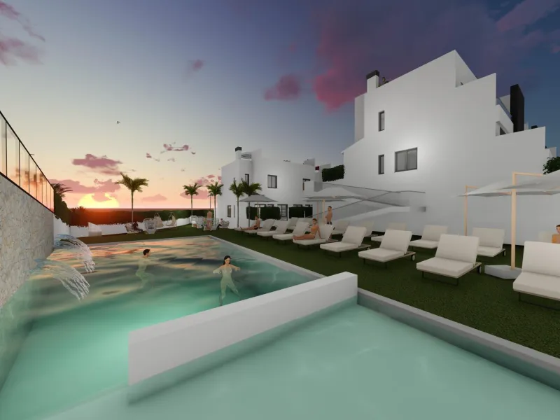 OBRA NUEVA! ADOSADOS EN COX. 3 DORM. 2 BAÑOS. SOLARIUM 33 M2. TERRAZA 36 M2.GARAJE+TRASTERO. PISCINA