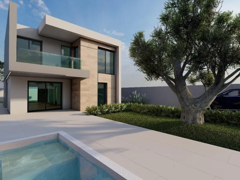 Una hermosa casa con vistas a las montañas