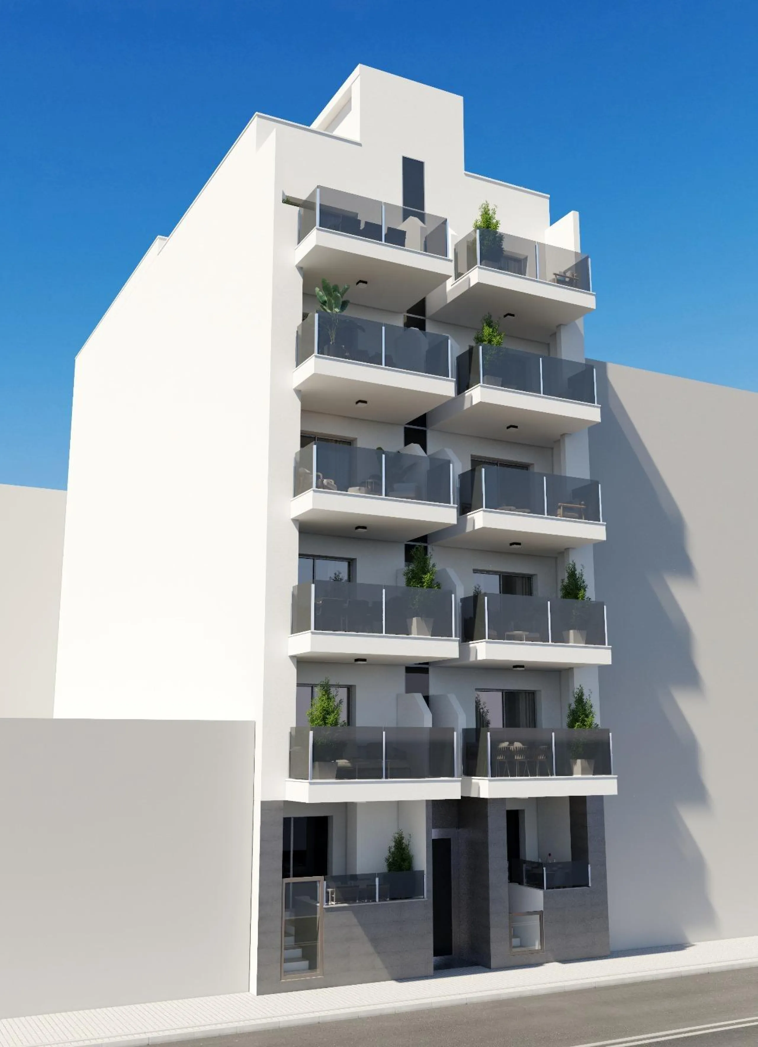 OBRA NUEVA EN TORREVIEJA A 150 METROS DE LA PLAYA. 2 DORMITORIOS. 2 BAÑOS. PISCINA COMUNITARIA.