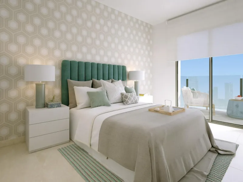 OBRA NUEVA EN TORREVIEJA A 150 METROS DE LA PLAYA. 2 DORMITORIOS. 2 BAÑOS. PISCINA COMUNITARIA.